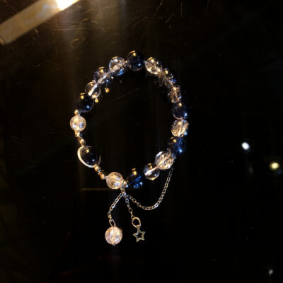 Vòng Tay Đá Xanh Biến Phối Charm Sao 